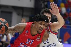 CSKA deklasirao Efes, dabl-dabl Milutinova
